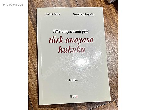 1982 Anayasasina Göre Türk Anayasa Hukuku - Tanör, Yüzbaşıoğlu - Sıfır ...