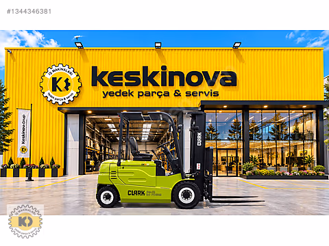 KESKİNOVA dan 2022 CLARK GEX30 3 TON AKÜLÜ FORKLİFT 4800TRP ASAN