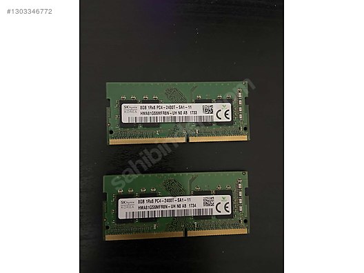 Sk Hynix 2*8 16 GB 2400 Mhz Ddr4 Ram sahibinden.comda - 1303346772