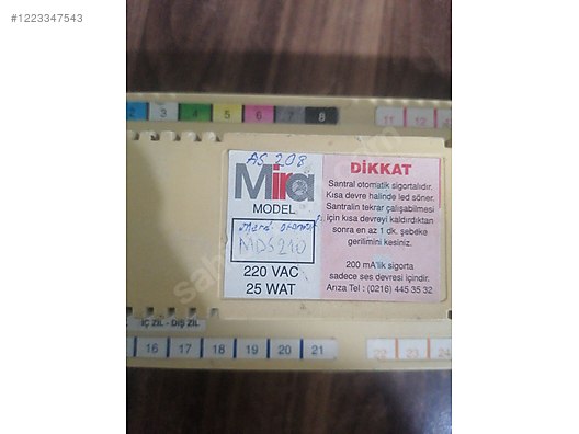 Mira MDS serisi çift zilli diafon santrali - Diyafon & Zil ve Yapı Malzemeleri sahibinden.com'da