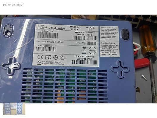 AUDIOCODES MP-202 VOIP GETAWEY SORUNSUZ PAZARLIKSIZ sahibinden.comda ...