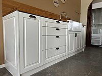 MEŞE AĞACI MUTFAK TEZGAHI VE ADA MUTFAKLI STOPERLİ ÇEKMECELER