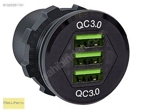 補充 Replenish Su Geçirmez Araba 3 USB Şarj Soketi, Qc3.0 Pd Hızlı Şarj