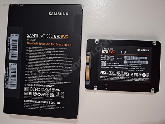 Samsung SSD 870 EVO 1TB sahibinden.comda - 1312351142