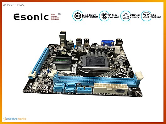 ESONIC H81JEK 1600 MHZ DDR3 SOKET 1150PIN MATX ANAKART - Anakart ve Tüm Masaüstü Bilgisayar Parçaları sahibinden.com'da