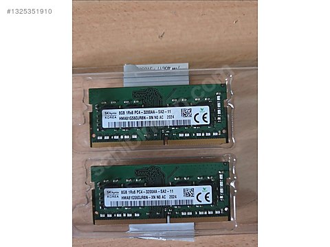 SK Hynix 16GB (8x2) 3200 MHz DDR4 SODIMM Laptop RAM' i sahibinden