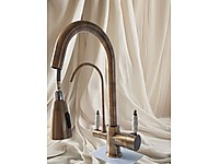 spiralli arıtmalı porselen kollu mutfak bataryası antik