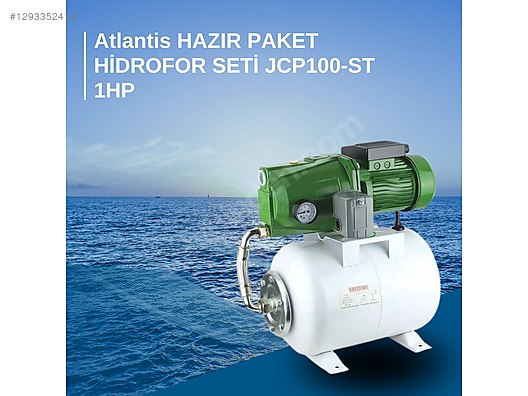 Atlantis HAZIR PAKET HİDROFOR SETİ JCP100-ST 1HP sahibinden.comda