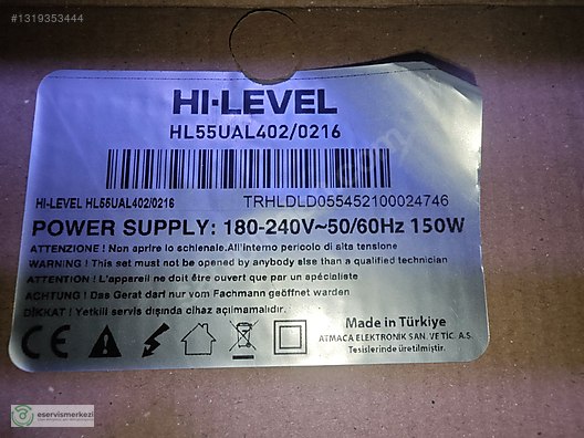 HL55UAL402/0216, 13AT202 V1.0, ANAKART - TV Yedek Parçaları ve