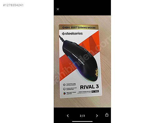 Steel series Rival 3 - SteelSeries Oyuncu Mouse
