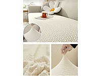 Tuğla Desen Koltuk Örtüsü Lastikli Kayma Yapmayan 3 Kişilik