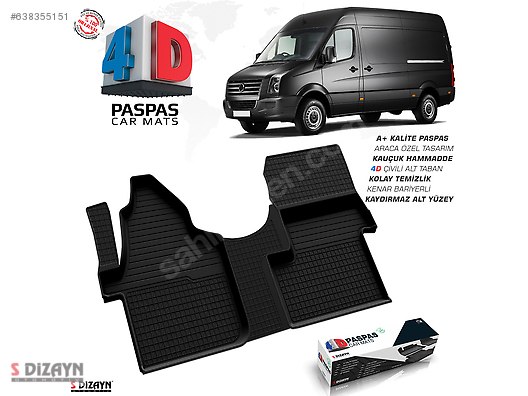 Otomobil Arazi Araci Ic Aksesuar Vw Crafter 4d Havuzlu Paspas 2006 Uzeri On Tek Koltuk Sahibinden Comda 638355151