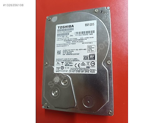 Toshiba DT01ACA200 2TB Hard Disk HDD %100 Sağlık 7200 RPM
