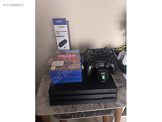 PS4 PRO 1TB + 2 KOL + 5 OYUN + ŞARJ İSTASYONU on sahibinden.com