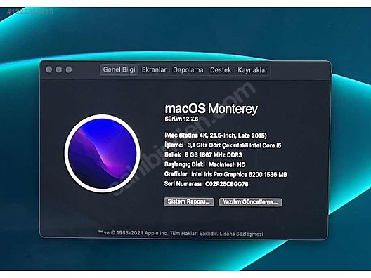 Apple / Temiz iMac sahibinden.comda - 1322356415