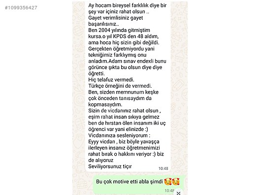 Özel Ders Verenler / Yabancı Dil