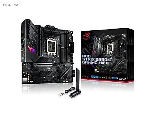 Masaüstü Bilgisayar - Anakart Asus ROG STRIX B660-G GAMING Wi-Fi Intel LGA1700 DDR5 Micro ATX Anakart Anakart