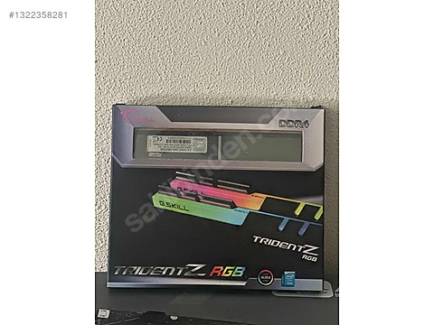 美品16GB DDR4 ARGB イルミネーション 8GB×2 選別ICチップ GSKILL TRIDENT Z DDR4 16GB RAM 8x2 3200MHZ CL16 sahibinden.comda