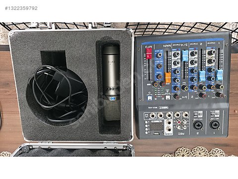 Midex MDX-45S Ses Kartlı Mikser + Midex CX1 Mikrofon ve Çantası