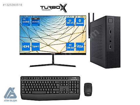Toplama / Turbox Mini-169 i7 6700 8GB 512GB 23.8 Kurumsal Ofis