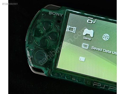 Kusursuz PSP 3000 Şeffaf Yeşil | Çiziksiz | 16GB Kart on
