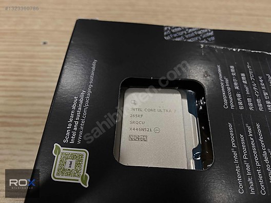 İNTEL CORE ULTRA 7 265KF SRCQU X446N521 İŞLEMCİ SIFIR KAPALI