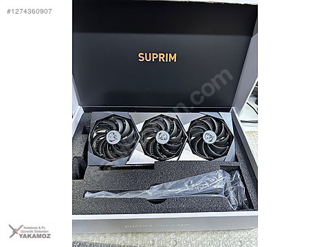 MSI GeForce RTX 3070 Ti SUPRIM X中古美品 MSI GeForce RTX 3070 Ti SUPRIM X 8GB GDDR6X 256 Bit Ekran Kartı