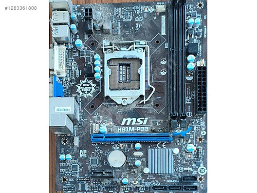 MSI H81M-P33 Anakart + I/O Shield LGA1150 Sorunsuz - Anakart ve Tüm Masaüstü Bilgisayar Parçaları sahibinden.com'da