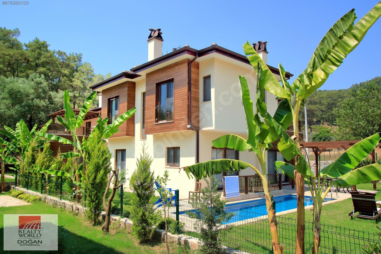 For Sale / Villa / FETHİYE GÖCEK DE HAVUZLU,BAHÇELİ 3+1 SATILIK EŞYALI