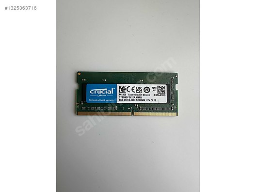 Crucial 8GB DDR4 32000 Mhz RAM sahibinden.comda - 1325363716