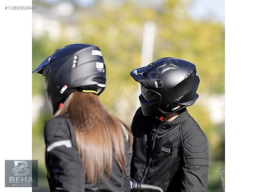 SWAY SW 726X TOKYO Matt Black Moduler Kask - Çene Açılır Kasklar