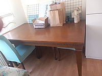 ceviz masa oymalı 6kişilik