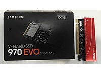 Samsung 970 EVO MZ-V7E500BW 500GB 3400/2300MB/s NVMe M.2 SSD Dis