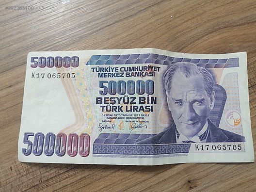 1993 500 bin tl eski para koleksiyonluk yerli hatira paralar sahibinden com da 892365100