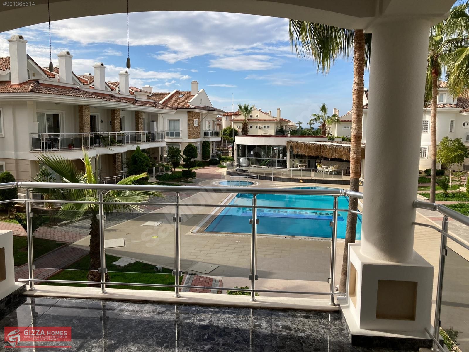 Fethiye Çalış�ta site içerisinde havuzlu satılık 3+1 daire Satılık
