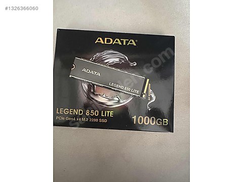 Temiz sıfır ayarında adata legend 850 lite 1tb m2 ssd sahibinden