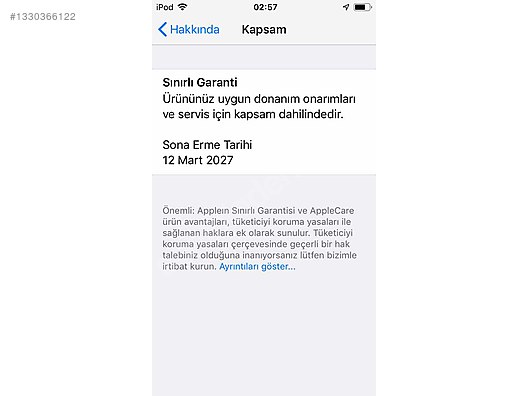 Apple / iPod Touch / İpod 6. Nesil 64gb nokta çiziksiz on