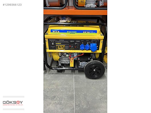 AKSA AAP8000E 8 KVA MARŞLI BENZİNLİ 220V JENERATÖR - Türkiye'nin
