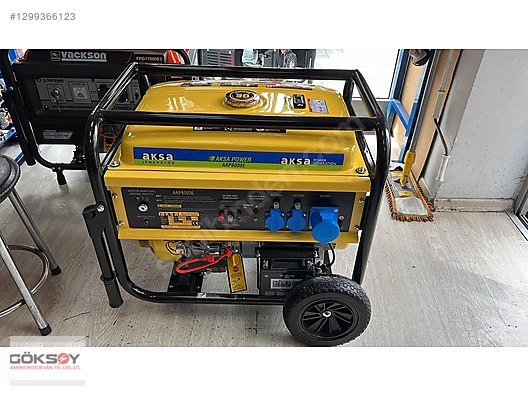 AKSA AAP8000E 8 KVA MARŞLI BENZİNLİ 220V JENERATÖR - Türkiye'nin