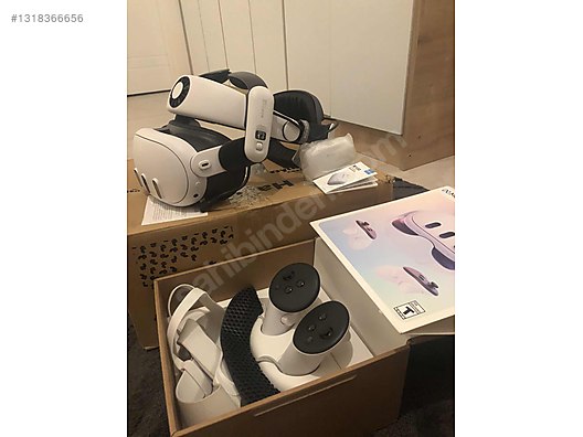 Meta Quest 3 512 GB + BoBoVR S3 Pro Başlık 10.000mAh sahibinden