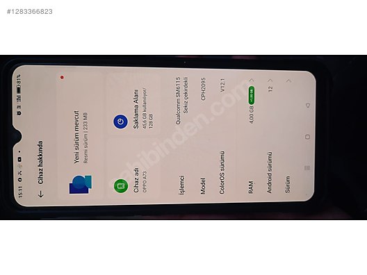 İkinci El ve Sıfır Alışveriş / Cep Telefonu & Aksesuar / Cep Telefonu / Oppo / A73