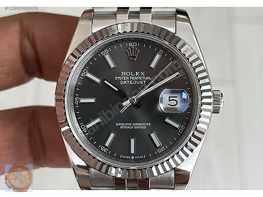 Rolex / Rolex Datejust Rhodium 126334 Jubilee Gri Kadran 41mm #YZ