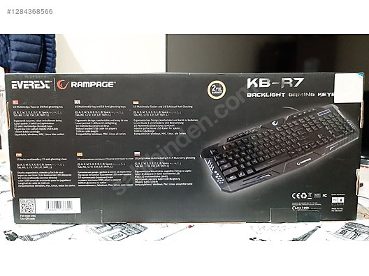 Rampage KB-R7 Arka aydınlatmalı gaming klavye - Rampage Oyuncu Klavyesi