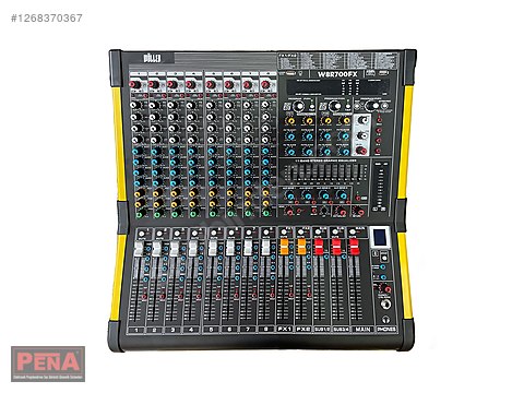 WÖLLER W8R700FX 8 KANALLI ÇİFT EFEKTLİ 2X350 WATT POWER MİKSER