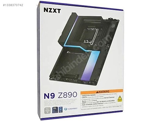 NZXT N9 Z890 Anakart 8000MHZ(OC) DDR5 Soket LGA 1851 WIFI6E M.2