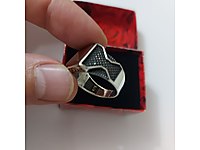 9.25 ayar gümüş yüzük erkek