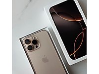 SIFIR KAPALI KUTU İPHONE 16 PRO 128GB FİZİKİ ÇİFT SİM ÇÖL RENK