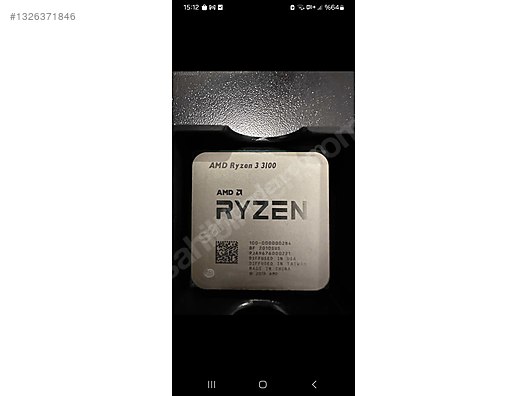 AMD RYZEN 3 3100 İŞLEMCİ sahibinden.comda - 1326371846