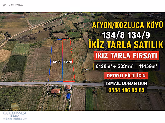 KOZULCA' DA YOLA SIFIR KULLANIŞLI 5331m² SATILIK TARLA
