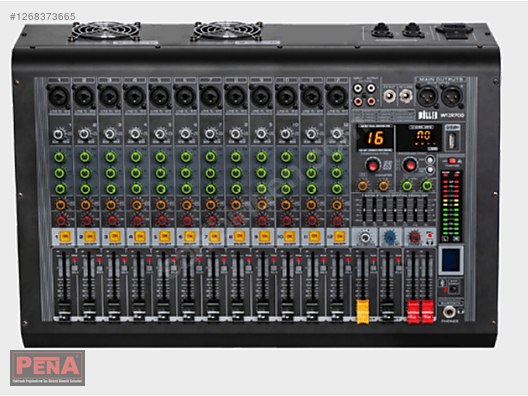 WÖLLER W-12R1000 12 KANALLI 2X500 WATT POWER MİKSER sahibinden